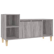 Mobile TV multimediale mensola TV credenza TV sala da pranzo soggiorno camera da letto Sonoma 100 x 35 x 55 cm legno ingegnerizzato grigio 02_0028341