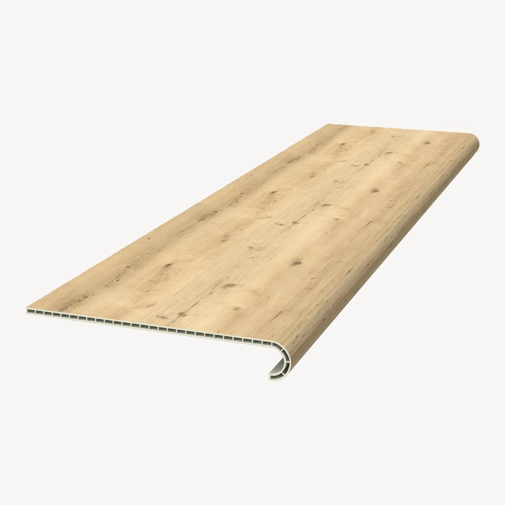 Set di 4 Profili Bunschoten Coprigradini Arrotondati in PVC 120 x 32 x 4,6 cm Naturale NEU.HOLZ