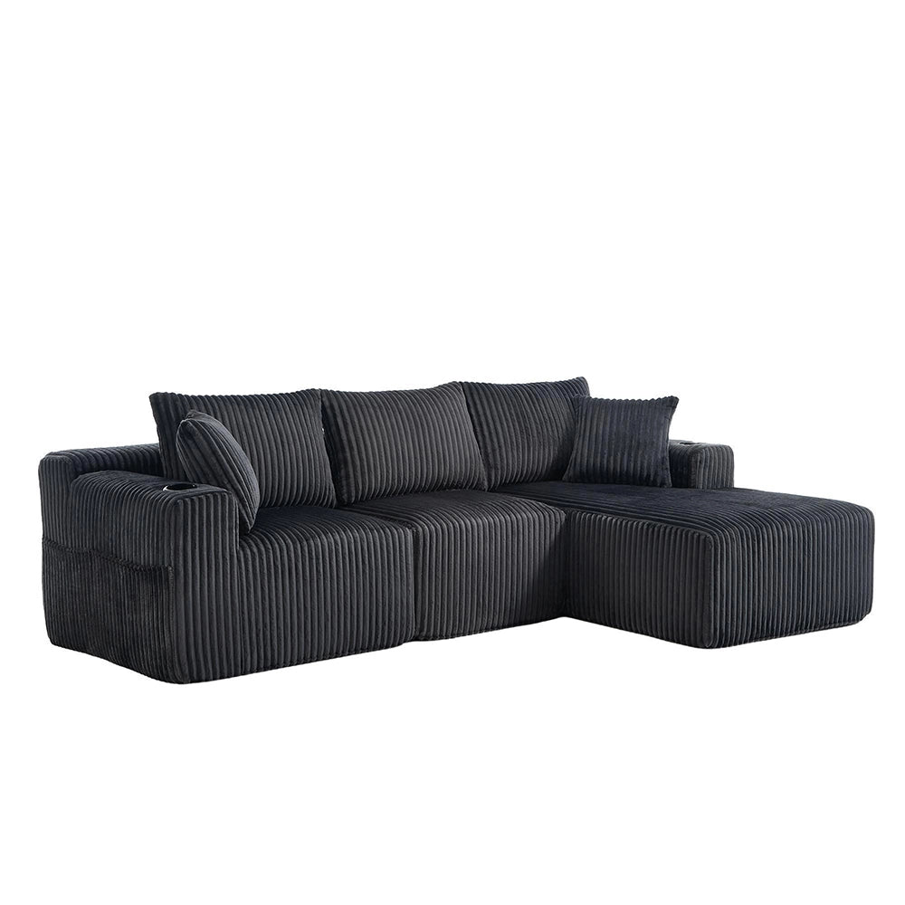 Divano letto moderno 2 posti - Xylo - Con USB, regolabile, gambe in metallo, trasforma in letto