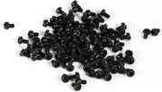Viti M3 a testa rotonda Phillips in nylon cilindrico - 5 mm (nero)