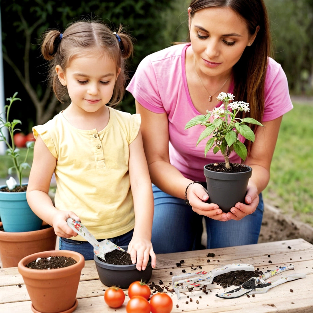 Set Giardinaggio 3 Pezzi ¨C Zephmum ¨C Alluminio con Sfalciatore, Pala e Rastrello