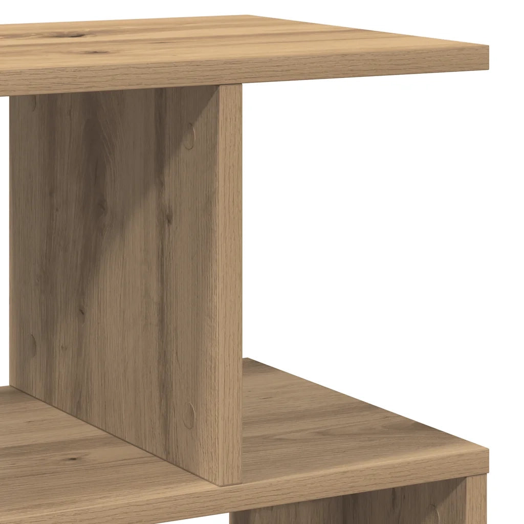 Comodini 2pz-Set di 2 Tavolino da notte Rovere Artigianale 50x30x51,5 cm Legno Multistrato