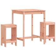 Set da Bar da Giardino 3 pz | Set Salotto da Giardino in Legno Massello di Douglas