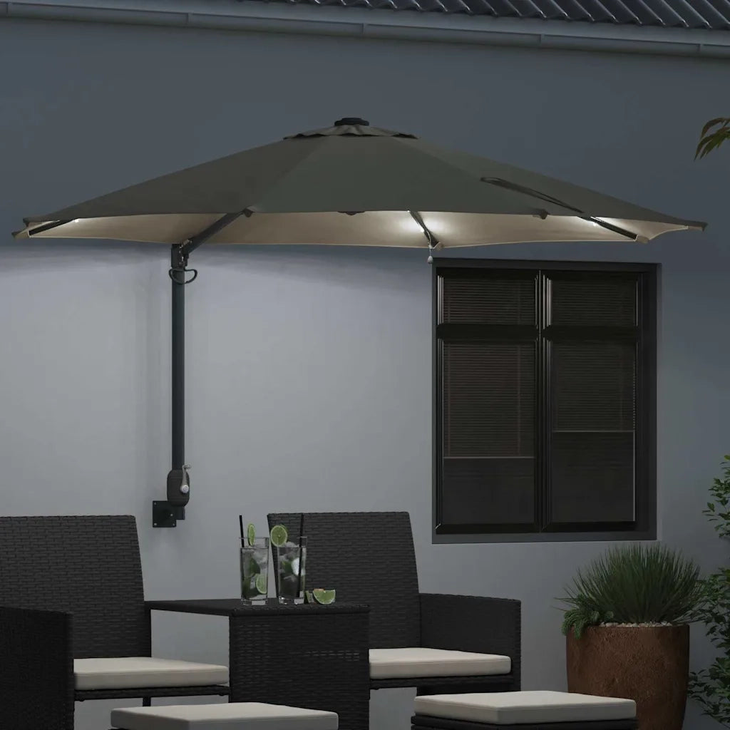 Ombrello | Parasol da giardino Sabbia 248 x 248 x 148 cm