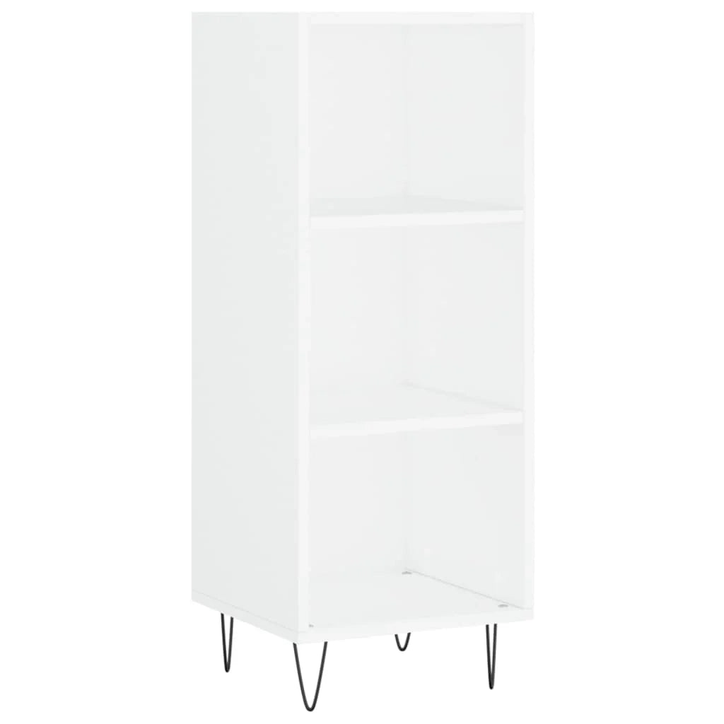 Buffet credenza cassettiera mobiletto mobile contenitore organizer cucina soggiorno salotto alto 34,5 x 34 x 180 cm legno ingegnerizzato bianco 02_0032431