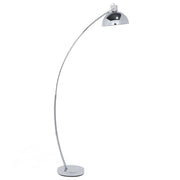Lampada da Terra Colore Argento Metallo 155 cm Paralume Orientabile Industriale