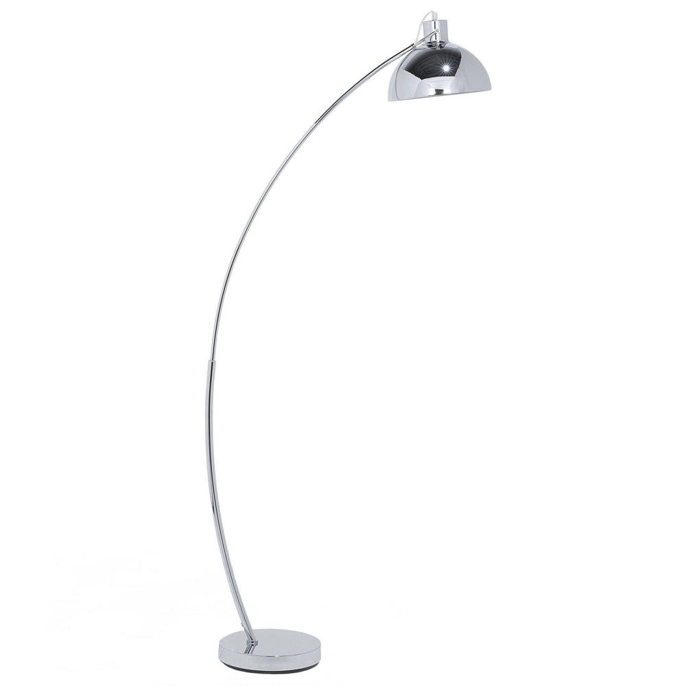 Lampada da Terra Colore Argento Metallo 155 cm Paralume Orientabile Industriale