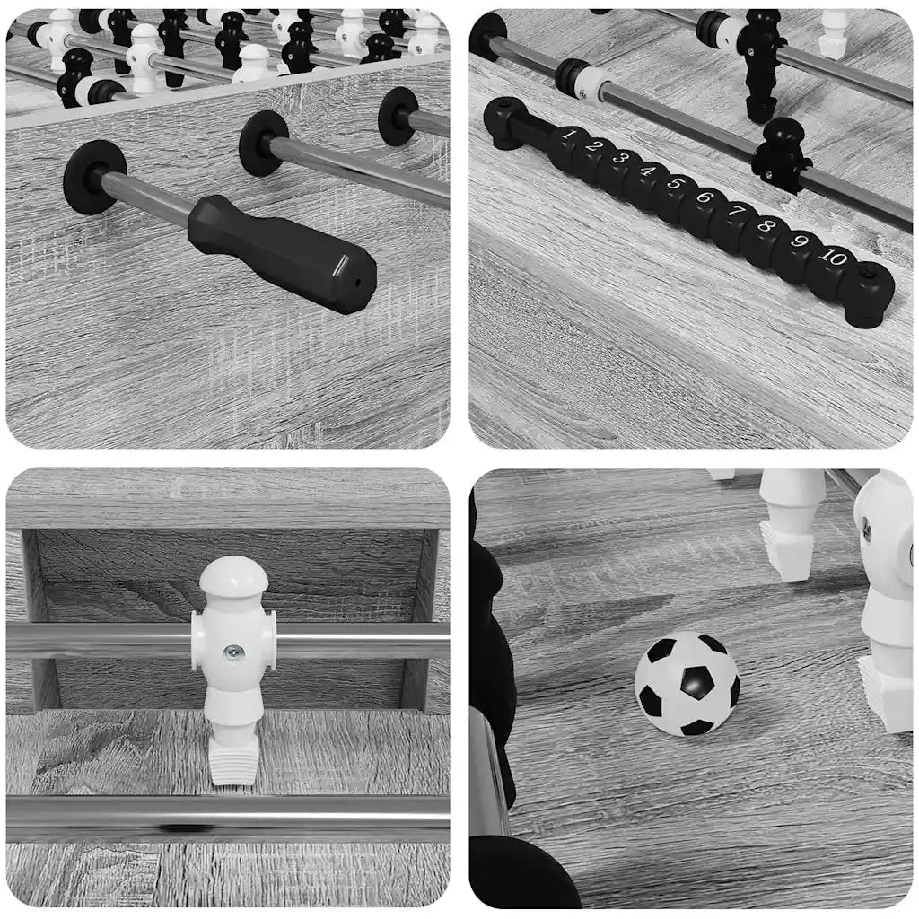 Tavolo da Foosball Sonoma grigia 146,5 x 74 x 85 cm CFW4526494