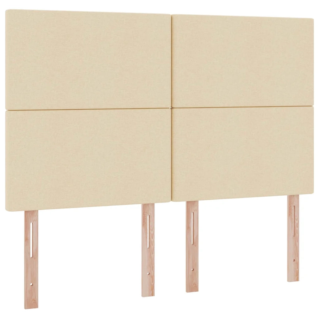 Letto con contenitore e materasso Crema 140 x 190 cm Poliestere 3371719