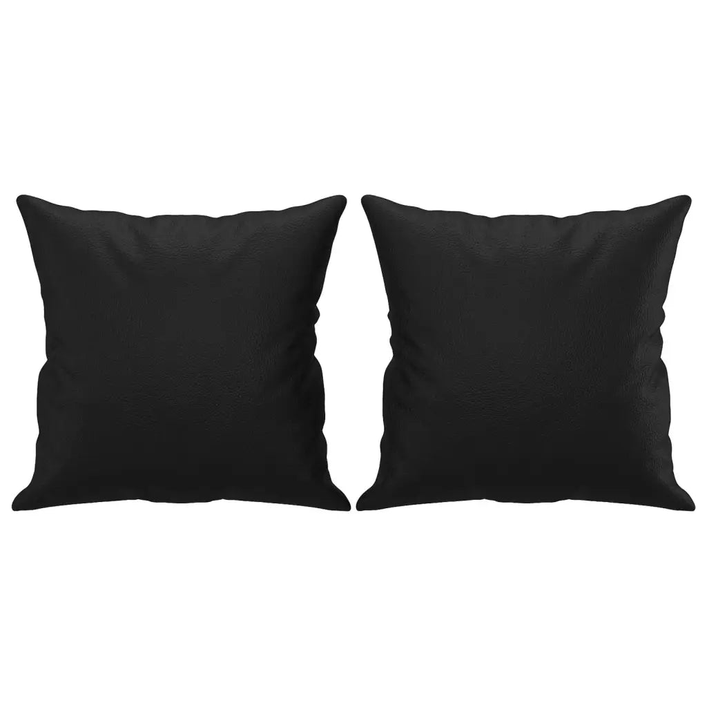 Set di Divani 3 pz con Cuscini Nero in Similpelle 3201393