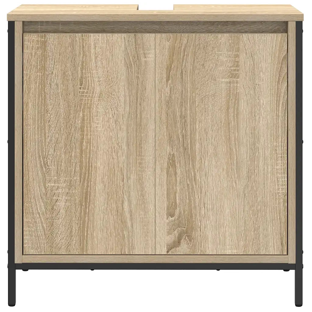 vidaXL Mobile Lavabo da Bagno Rovere Sonoma 60x34,5x60 cm
