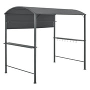 Gazebo/padiglione barbecue 215 x 220 x 140 cm antracite grigio scuro 03_0008739