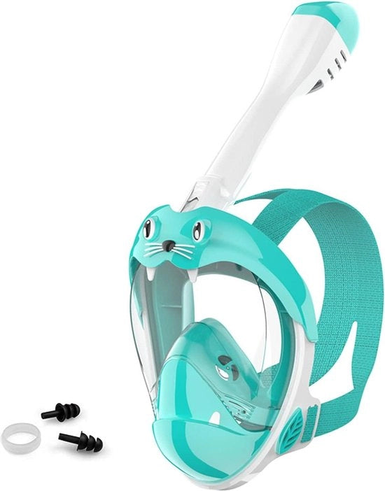 Duikmasker per bambini - visuale panoramica 180° - condensazione ridotta - supporto per fotocamera - design attraente