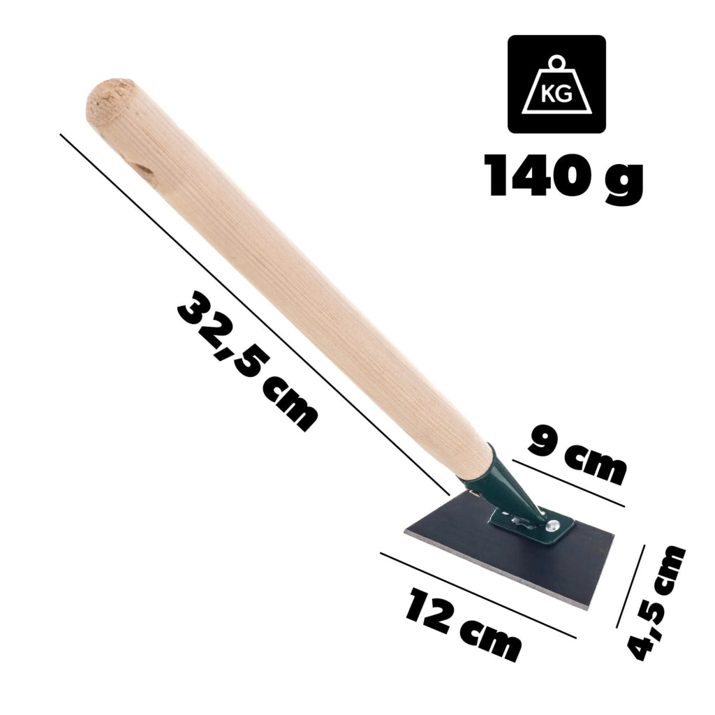 Zappa da giardino KADAX, piccola zappa con manico in metallo da 32,5 cm.