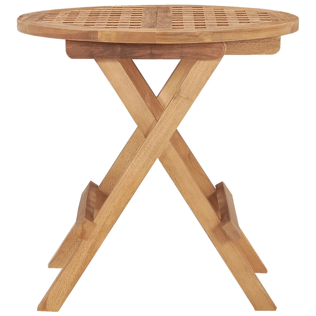 Tavolo da Giardino Pieghevole 50x50x50 cm in Massello di Teak 315452