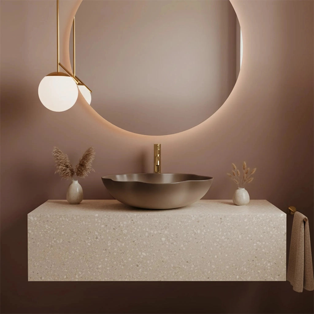 Lavabo Da Appoggio Rea Pearl Ombre
