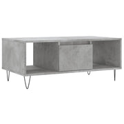 Tavolino salotto | Tavolino da caff¨¨ | Tavolino da Soggiorno Grigio Cemento 90x50x36,5 cm Legno Multistrato