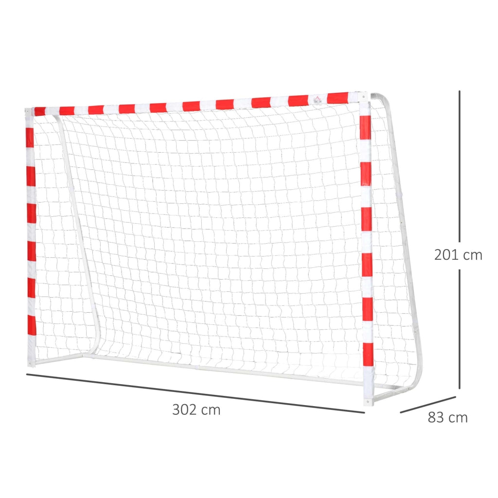 EasyComfort Rete da Calcio, Porta da Calcio e Calcetto in Plastica PE per Adulti e Bambini, 302x83x201cm