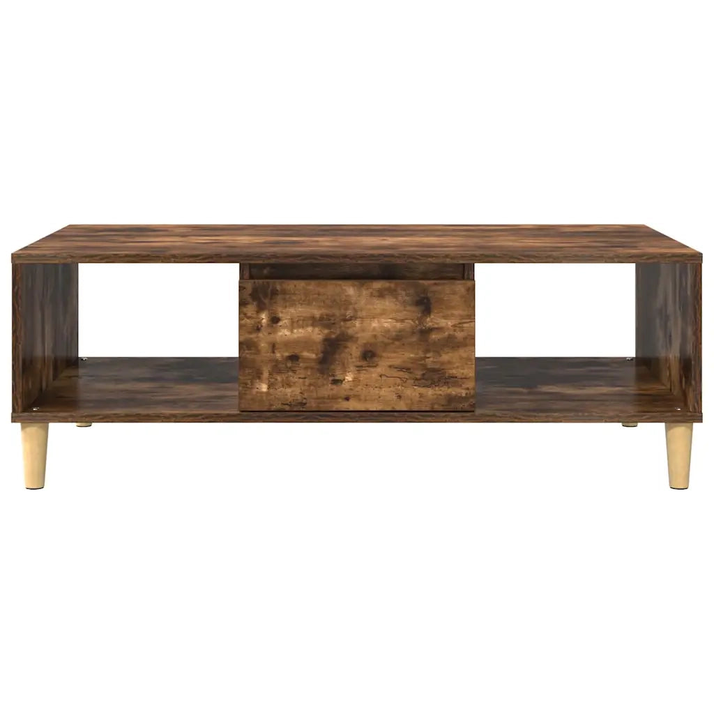 Tavolino da salotto Rovere fumé 102 x 55 x 35 cm 876193