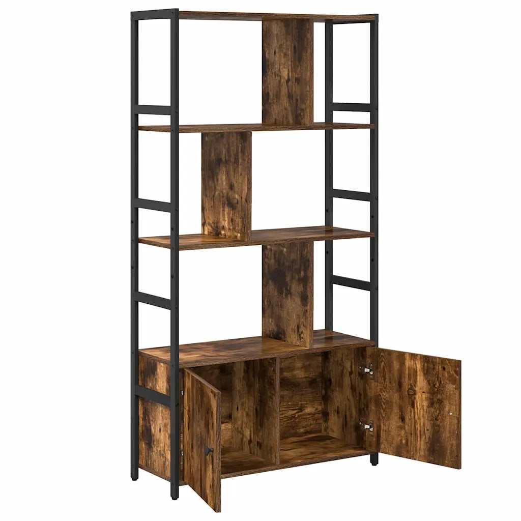 Libreria Rovere fumé 80 x 30 x 155,5 cm Legno multistrato 868439