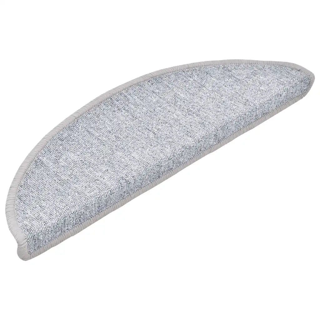 Tappetini per scale 20 pz 56x17x3 cm Grigio chiaro Semicircolari 3365784