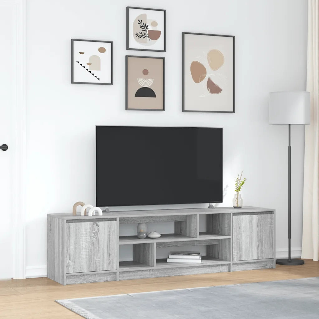 Mobile Porta TV Grigio Sonoma 188,5x41x50 cm Legno Multistrato 3328422