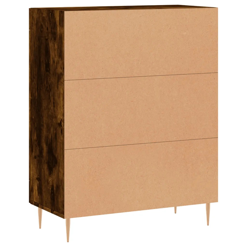 Credenza Rovere Fumo 69,5x34x90 cm in Legno Multistrato 830185