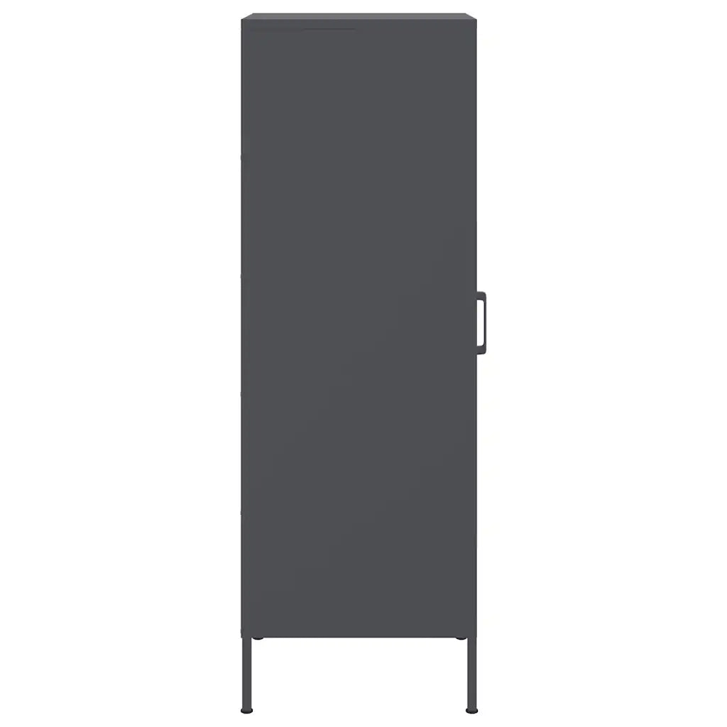 Credenza | Madia | Buffet da pranzo | Armadio da pranzo Antracite 36x39x113 cm in Acciaio