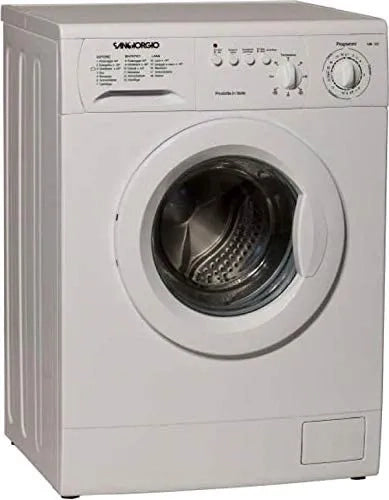 Sangiorgio S5611C – Lavatrice Smart 8 kg, 1000–1100 giri/min, Classe D, Carica Frontale, Timer Ibrido – Bianco