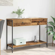 Tavolo consolle con cassetto Legno vecchio 100 x 34,5 x 75 cm