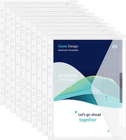 Pacchetto da 10/20 documenti A4, mappa per documenti A4 per archiviazione, impermeabile, cartelle per l'organizzazione dei documenti con bordo 11-giorni, chiusura con elastici, spazio per etichette (10 pezzi)