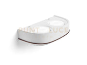ELLADE Applique a parete 2 luci attacco GX53 in gesso bianco con rifinitura Bronzo