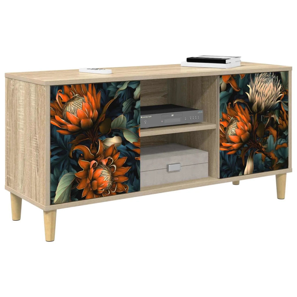Mobile TV LOCHEM 102 x 33 x 50 cm Sonoma Legno ingegnerizzato 8007030