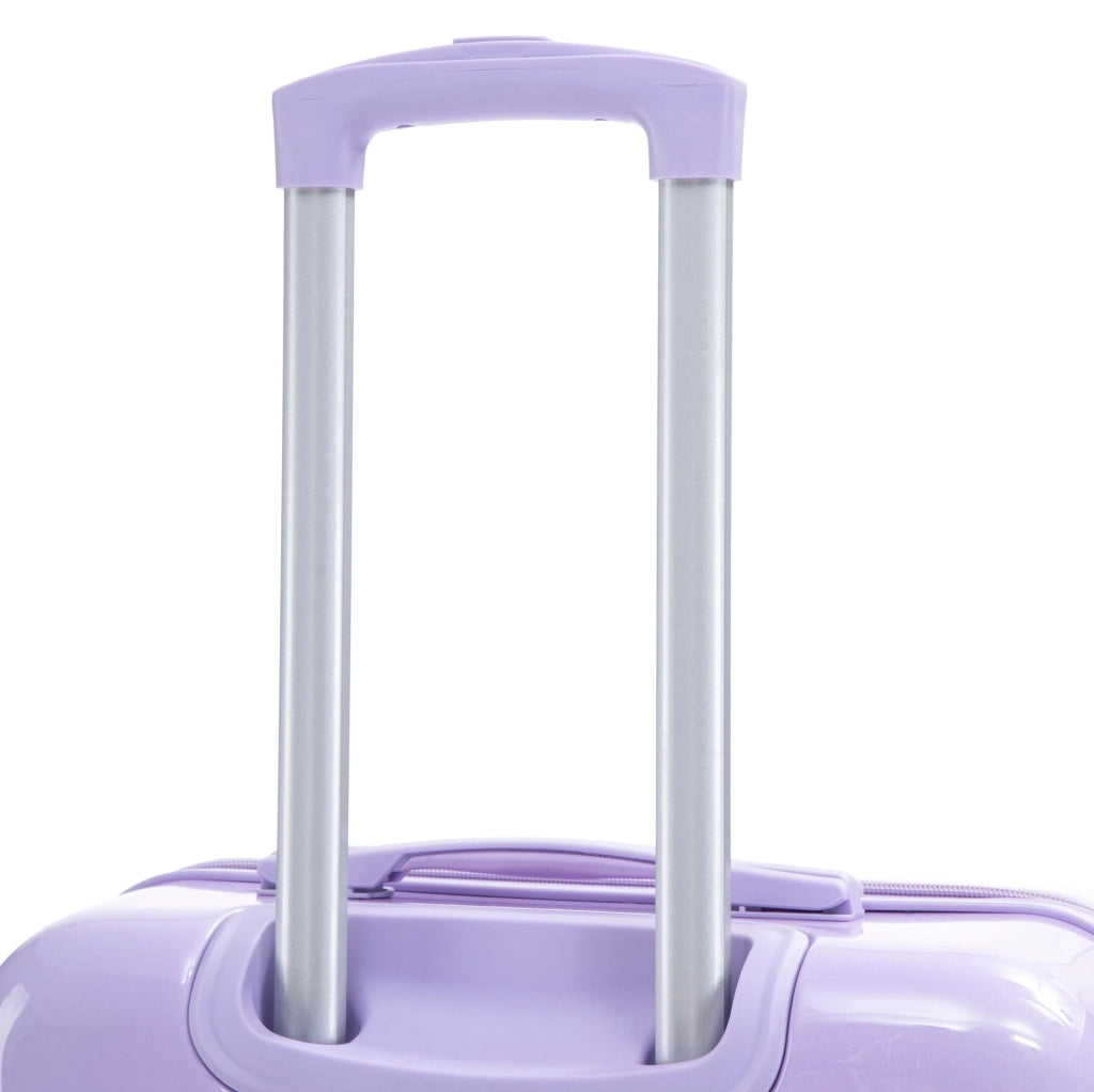 Set Valigie Rigide PC 4 Pezzi con Ruote Spinner 360°, Serratura a Combinazione e Beauty Case 14" Viola
