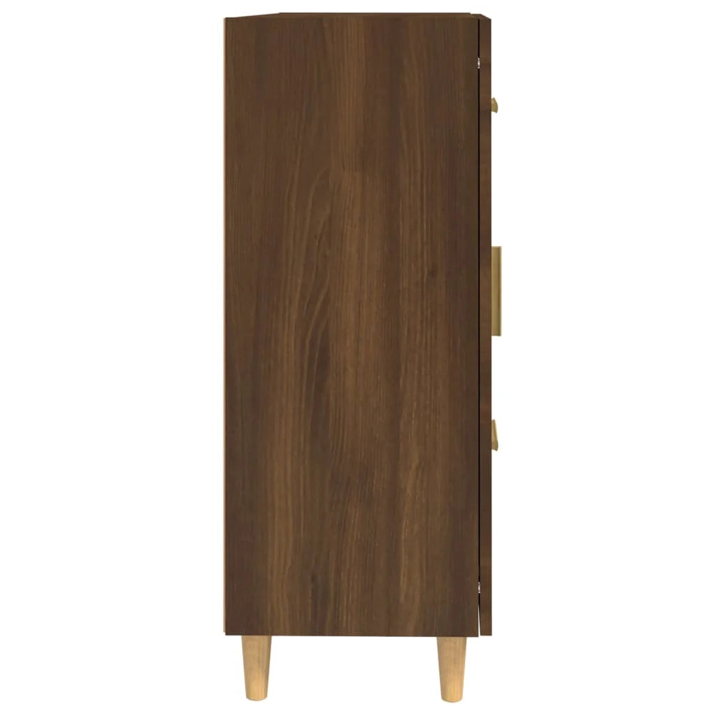 Buffet credenza cassettiera armadio mobile contenitore organizer per cucina soggiorno salotto 69,5 x 34 x 90 cm legno ingegnerizzato marrone 02_0031376