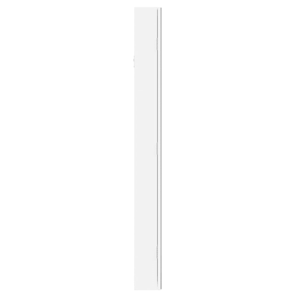 Armadio Portagioie a Specchio con Luci LED a Parete Bianco CFW6929774