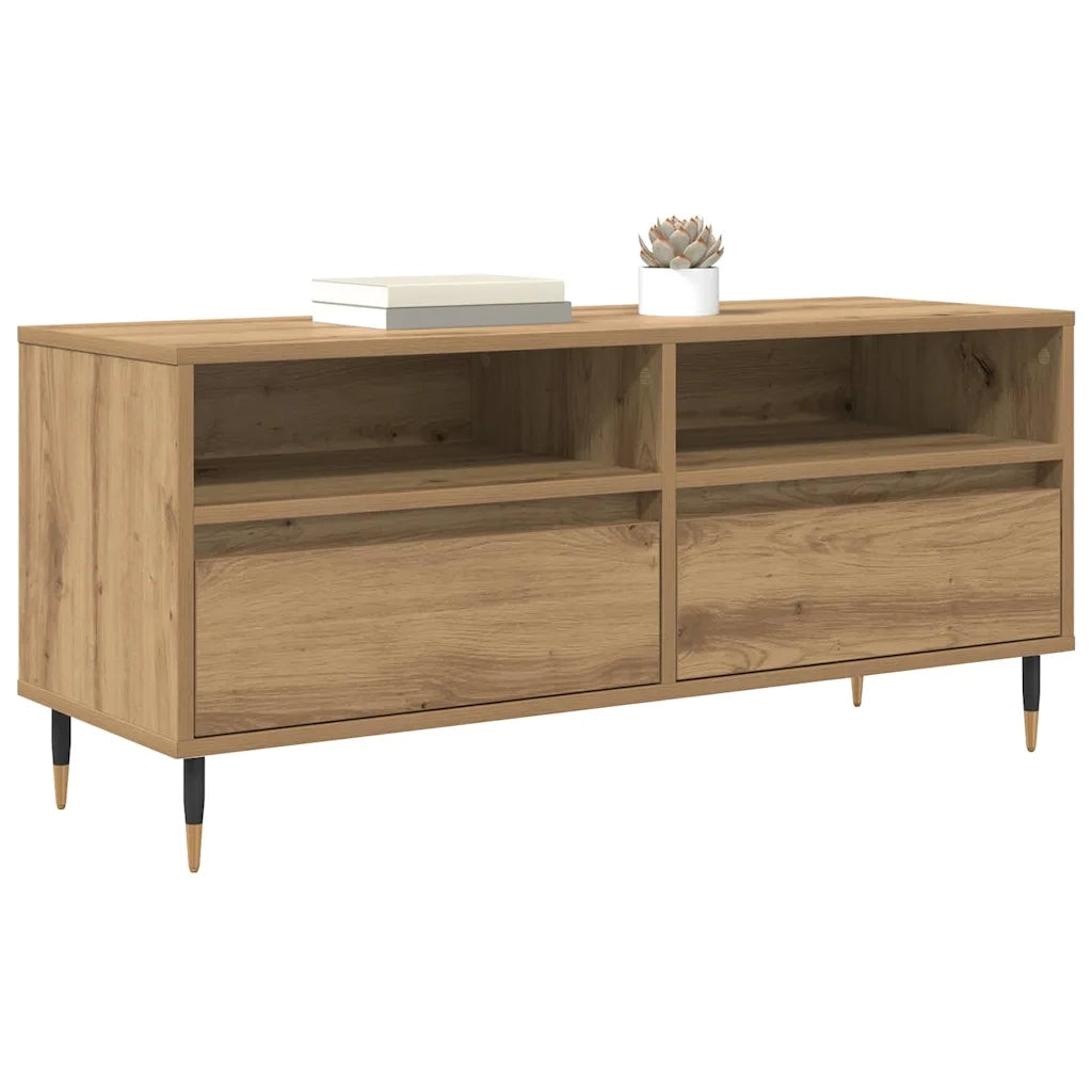 Mobile TV con cassetto Rovere artigianale 100 x 34,5 x 44,5 cm 881778