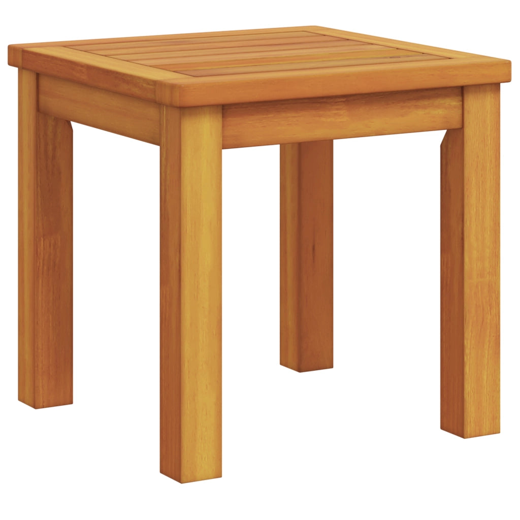 Tavolo Laterale da Giardino 35x35x34 cm Legno Massello di Acacia