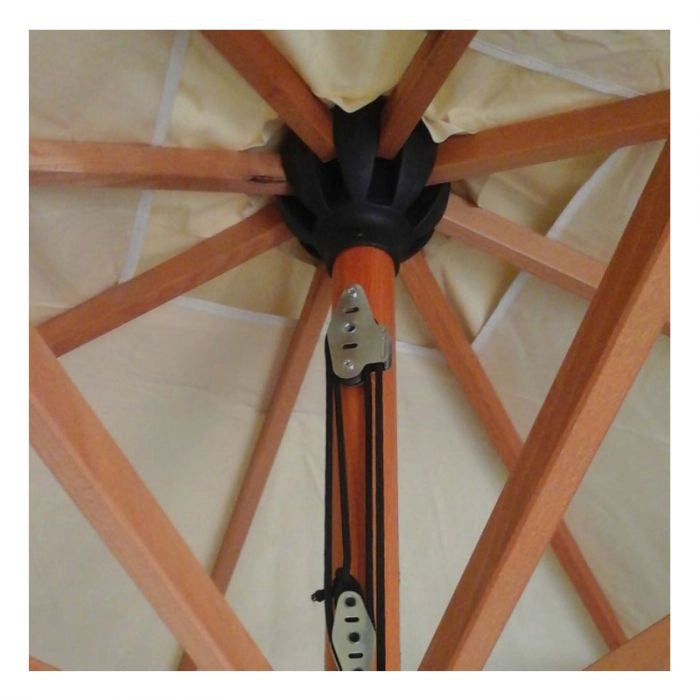 Ombrellone da giardino in legno BAGHERIA, con palo centrale - Ombrellone Da Giardino In Legno Bagheria, Con Palo Centrale Quadrato 4 X 4 Mt  Misure: 2 x 3 m