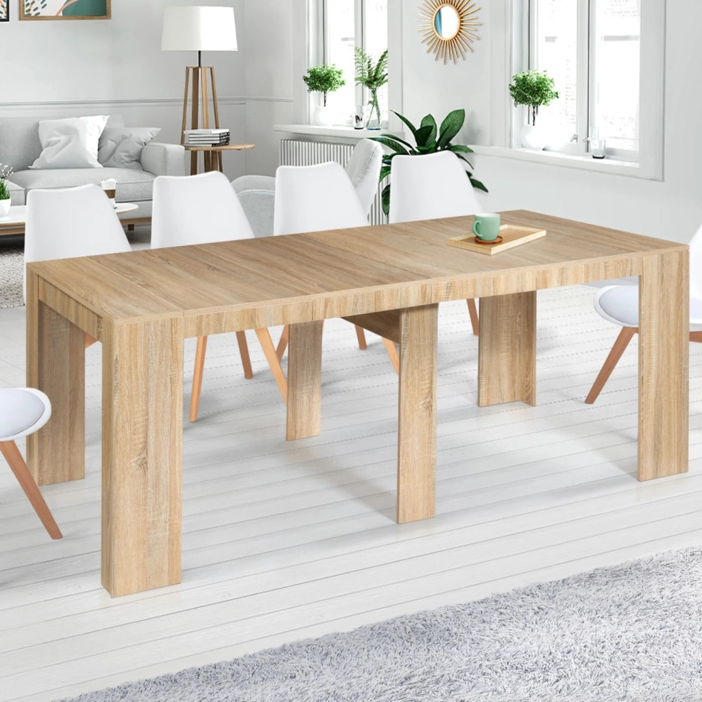 IDMarket - Consolle allungabile ORLANDO, 10 posti, 235 cm, legno effetto faggio