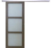Porta scorrevole in vetro 204x83 con binario in alluminio