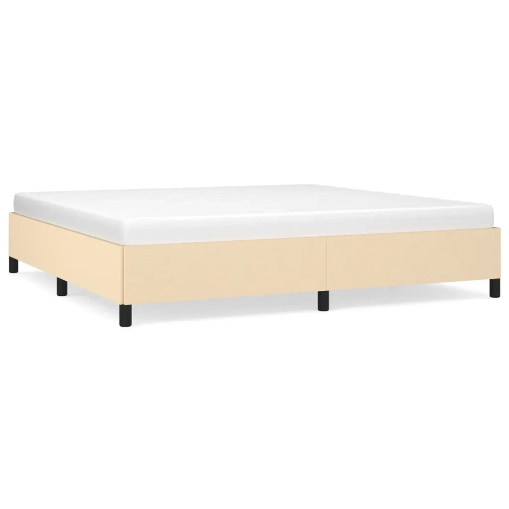 Giroletto senza Materasso Crema 200x200 cm in Tessuto