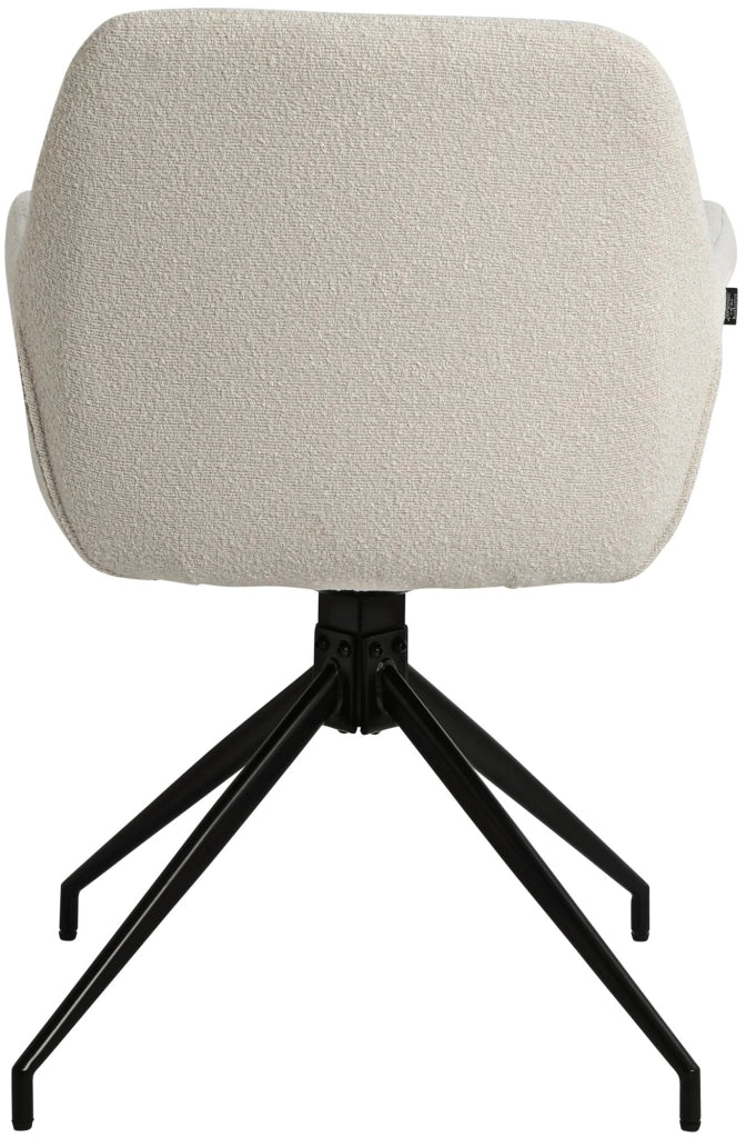 Sedia per sala da pranzo Merlinda in tessuto Teddy 4