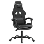 Sedia da Gaming | Sedia da e-sports con Poggiapiedi Nero in Similpelle