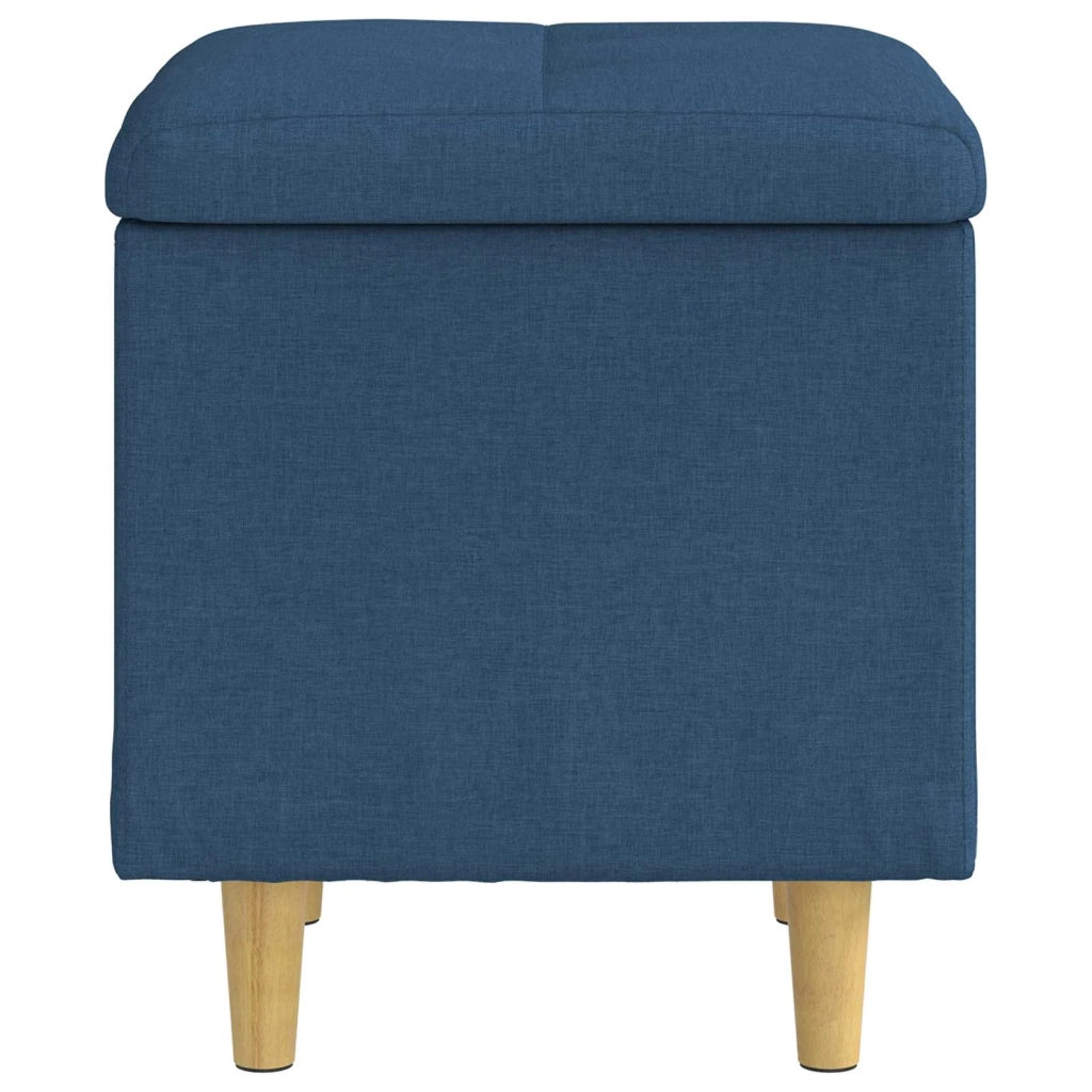 Pouf contenitore con cuscino Blu 40 x 40 x 45 cm Tessuto