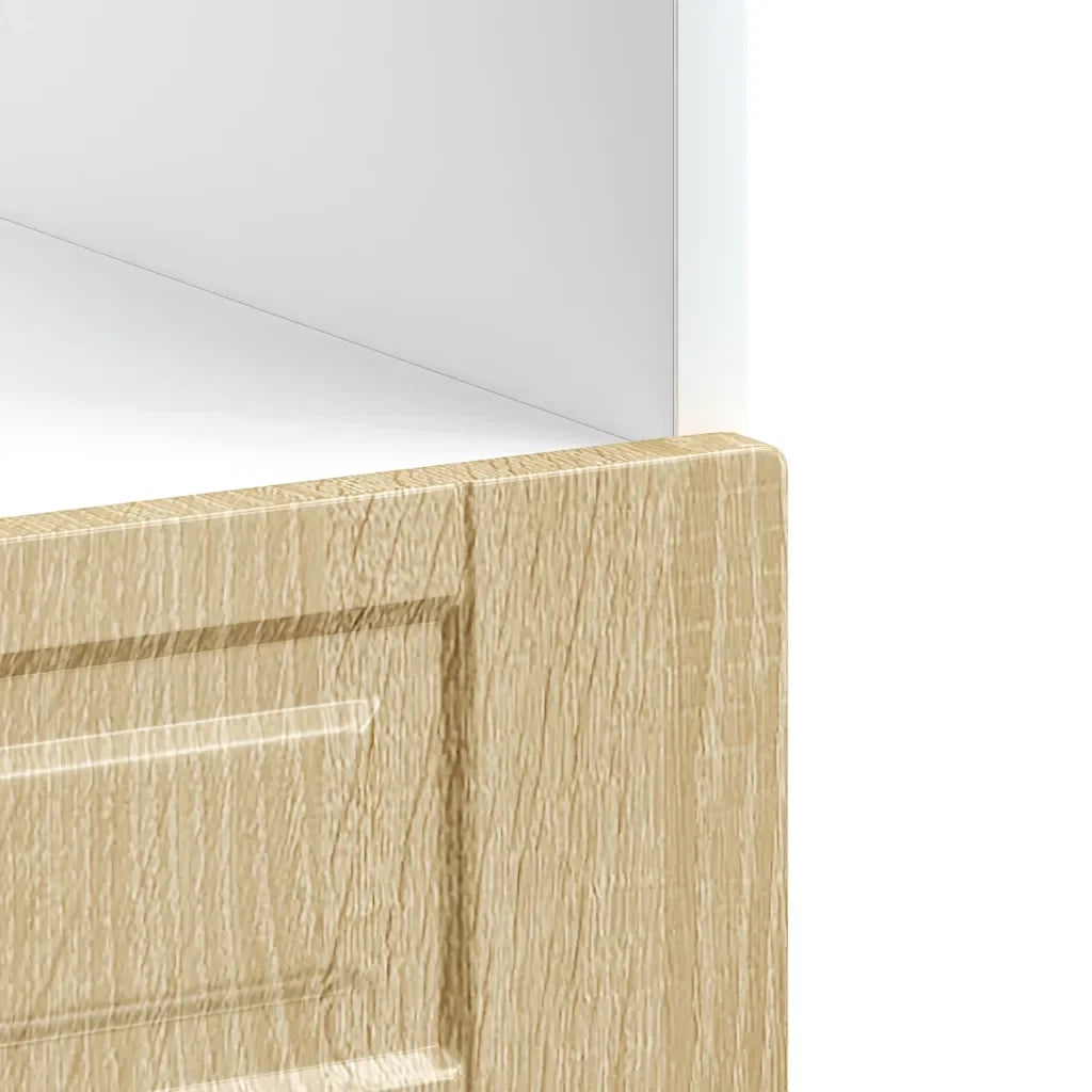 Mobile forno in legno composito 60 x 46 x 81,5 cm pratico vano contenitore design classico in legno di rovere Sonoma 02_0050305