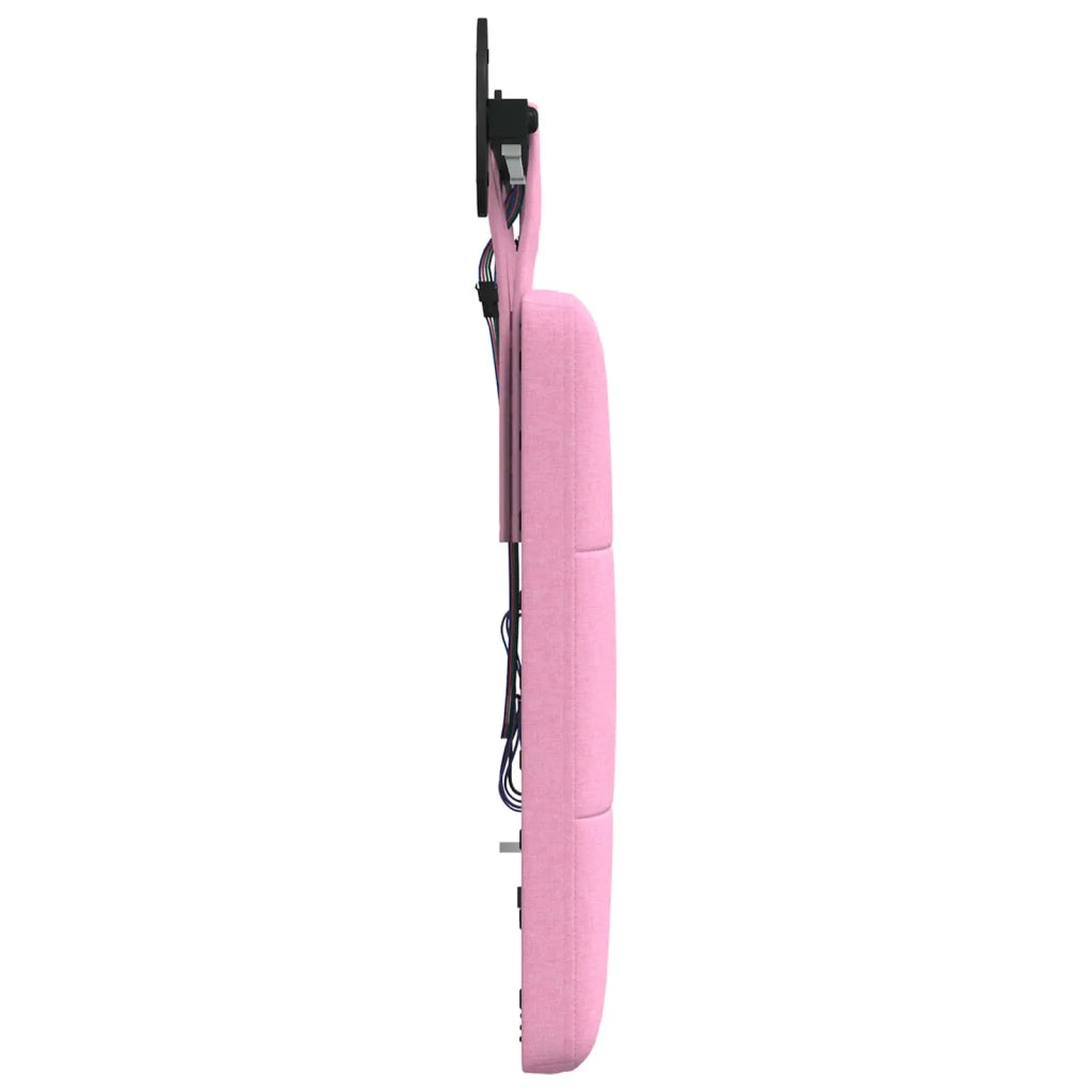Testiera | Testata sospesa Con luce LED Rosa Tessuto
