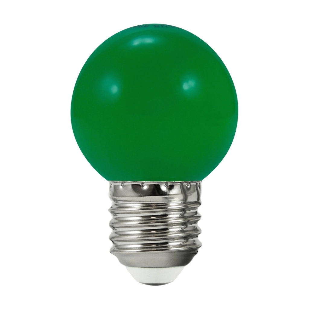 2 Lampadine LED 36V G45 E27 verdi per ghirlanda Polux