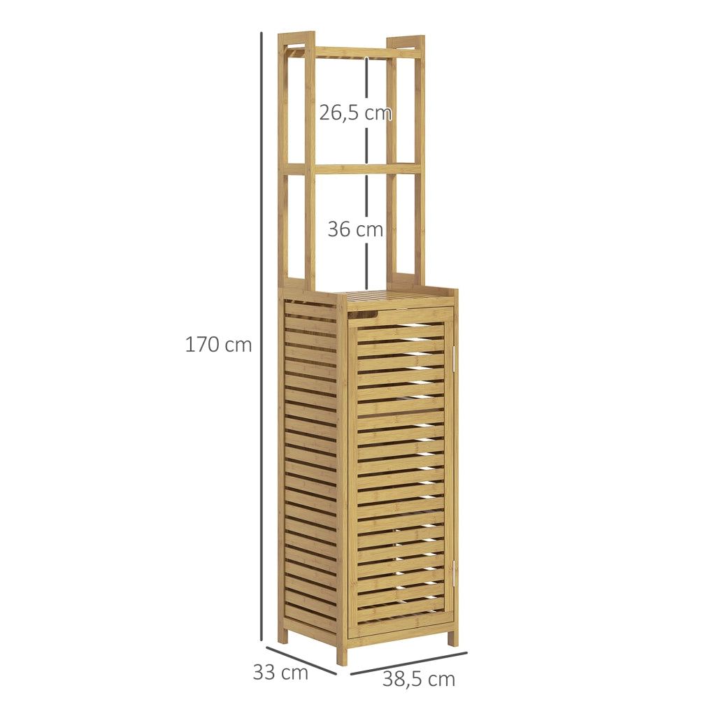 Colonna bagno in bamb¨´ ¨C zephmum ¨C 38.5x33x170 cm naturale
