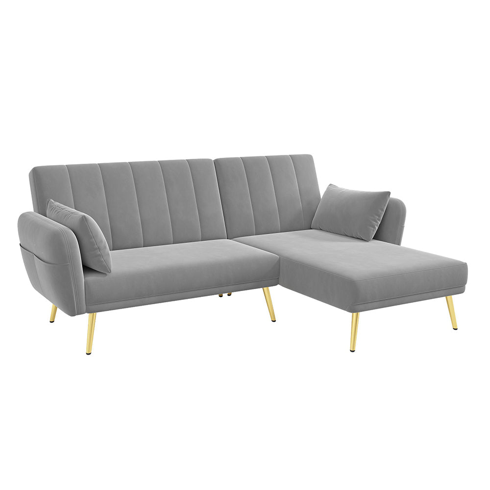 Divano letto angolare moderno - Xylo - Funzione pieghevole e angolo aggiuntivo